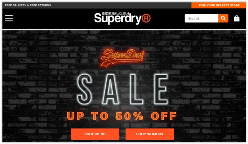 Superdry官网折扣