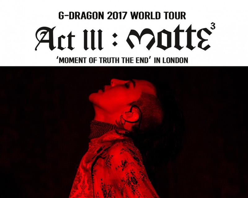 权志龙G-Dragon伦敦/伯明翰演唱会