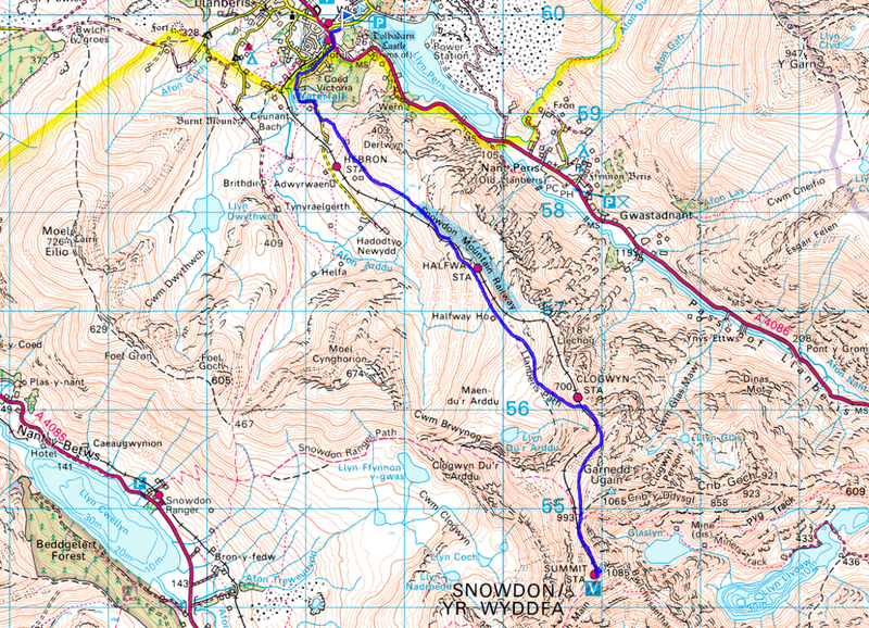 威尔士Snowdonia雪墩山公园 - The Llanberis Path